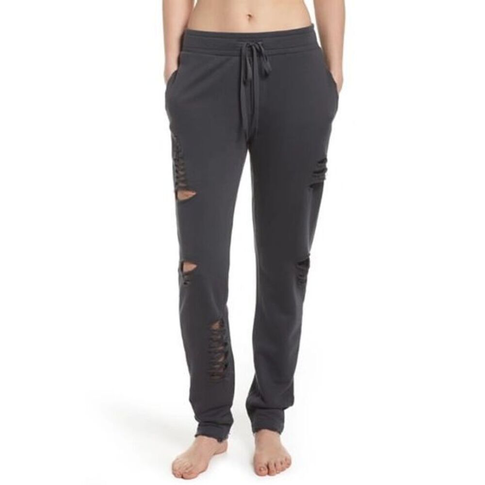 ✨Alo Yoga Distressed Grey Sz Small Sweatpants✨ - Picture 3 of 9